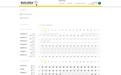 Trhovisko Buildea – zoznam ponúk